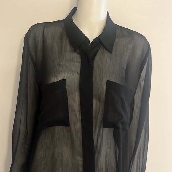 NWT Xhilaration womens sheer blouse size XXL - Picture 4 of 12
